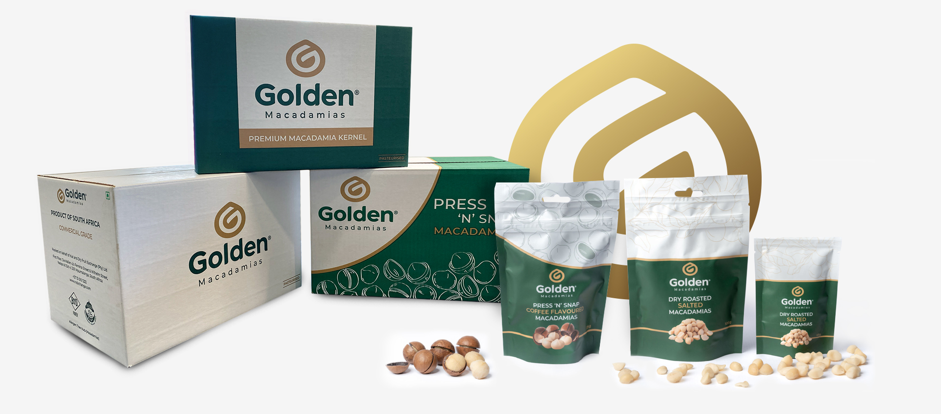 Golden Macadamias Packaging