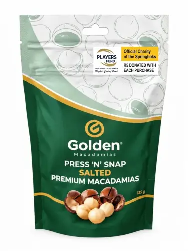 Press 'n' Snap Salt Flavoured Macadamias 125g