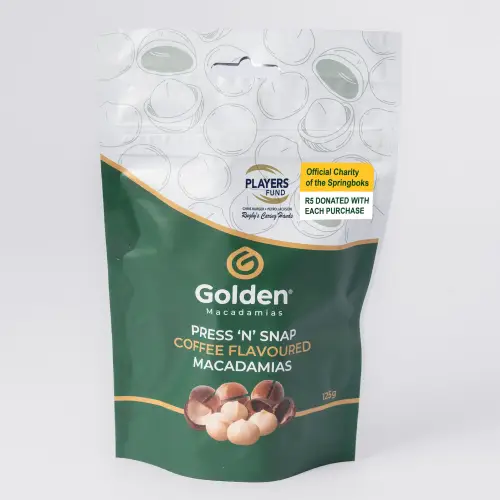 Press 'n' Snap Coffee Flavoured Macadamias 125g